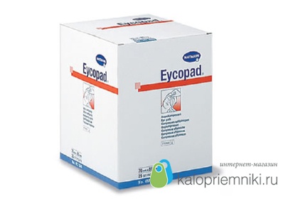 Eycopad steril - Глазные повязки (стерильные): 56 х 70 мм; 25 шт.