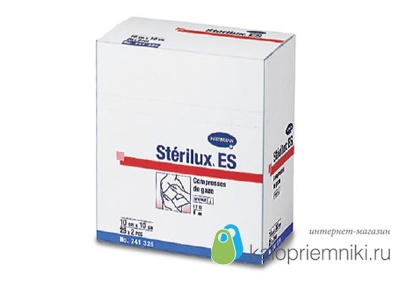 Sterilux Es (Стерилюкс Ес) - Салфетки (стерильные): 7,5 х 7,5 см; 8 слоев; 17 нитей;  10 шт. 