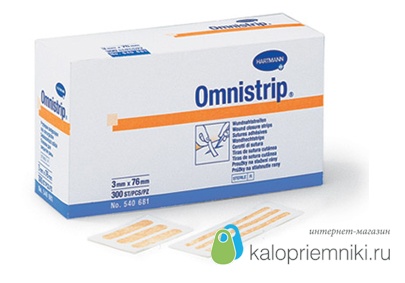 Omnistrip (Омнистрип) - Гипоалл.  полоски на опер.  швы (стер. по 3 шт) 6 х 76 мм;  150 шт.