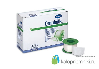 Omnisilk (Омнисилк) - Гипоаллергенный из шелка /белый/: 9,2 м х 2,5 см; 5 шт.