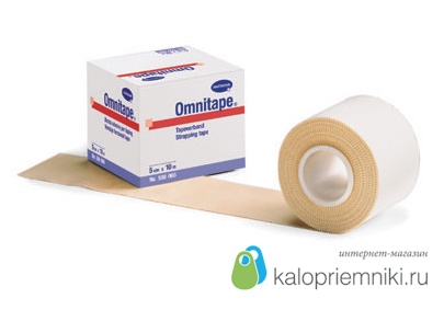 Omnitape (Омнитейп) - Пластырь из текстильной ткани /белый/: 10 м х 3,75 см