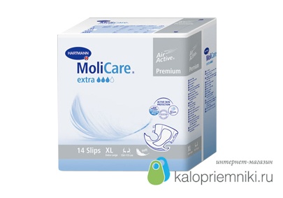 MoliCare Premium soft extra - воздухопроницаемые подгузники: раз. XL,14 шт